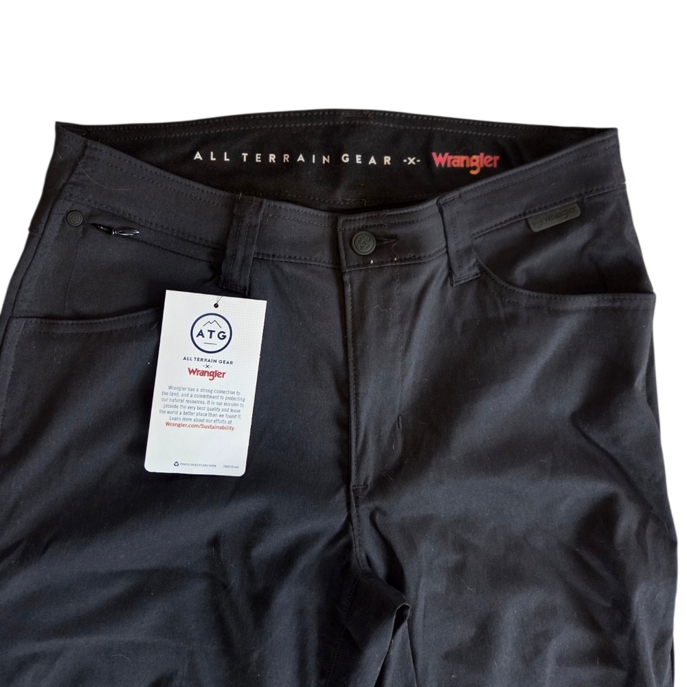 Wrangler ATG All Terrain Gear Black Outdoor Hiking Work Pants 10 - Picture 2 of 9